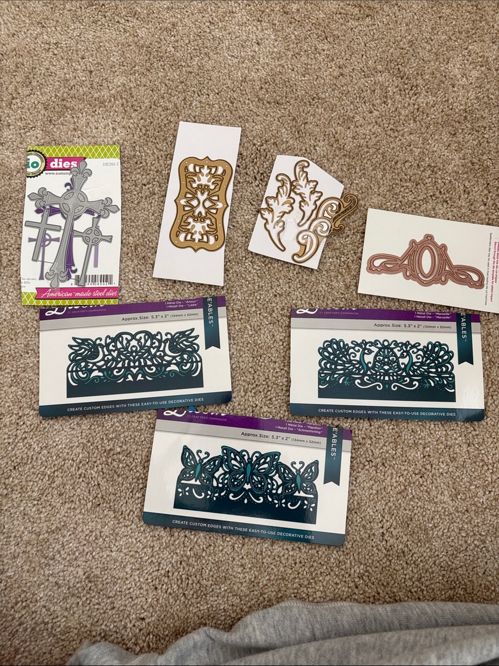 Set of 7 Die Cut Dies